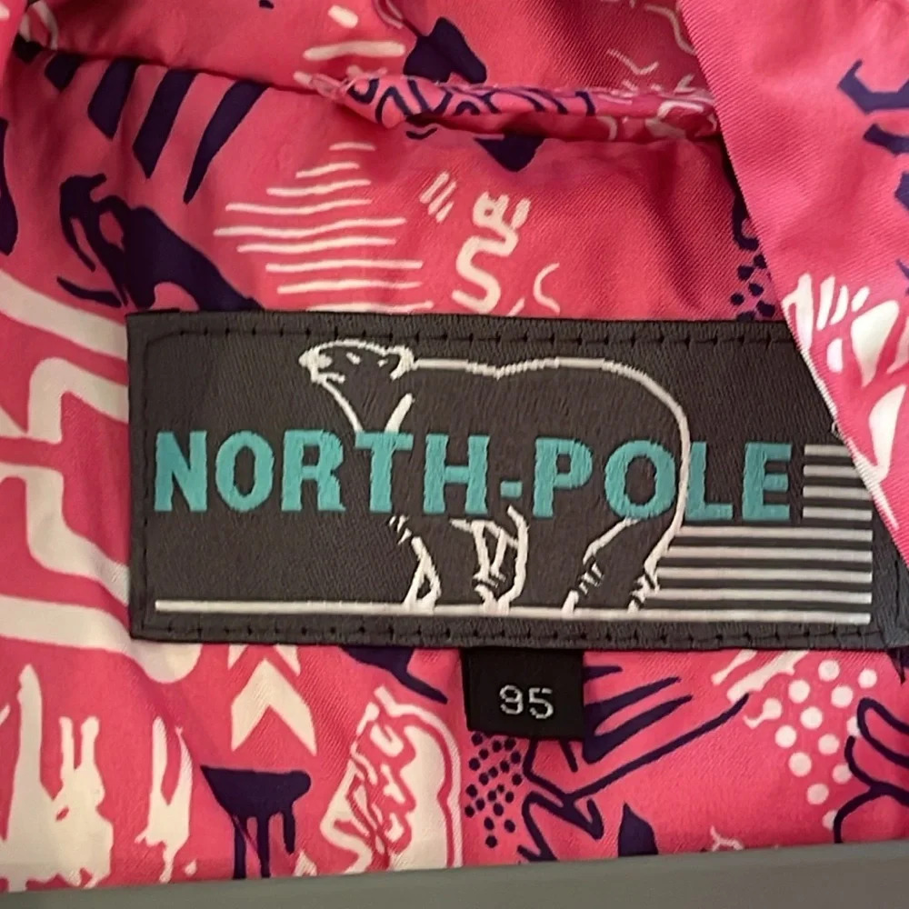 North Pole Ski Snow pink jacket hoodie size M - Picture 3 of 15